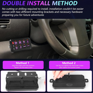 Panel de relés RGB de 8 vías, caja de interruptores de control de circuito de 12V 40A para actualización de coches y barcos - Product Image 3