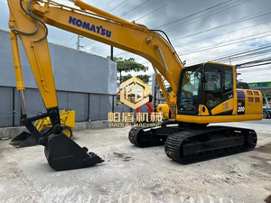 Excavadora de cadenas Komatsu PC200-10 usada con pocas horas de trabajo, 20 toneladas, eficiente en consumo de combustible, maquinaria de excavación japonesa para construcción urbana - Product Image 4