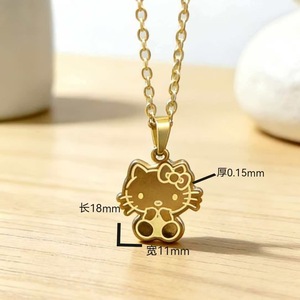 Collar <span class=keywords><strong>de</strong></span> Gato <span class=keywords><strong>de</strong></span> Dibujos Animados Chapado en Oro/Plata <span class=keywords><strong>de</strong></span> 18k Personalizado al por Mayor, Joyería <span class=keywords><strong>de</strong></span> Moda <span class=keywords><strong>para</strong></span> <span class=keywords><strong>Mujer</strong></span>, <span class=keywords><strong>Regalos</strong></span> <span class=keywords><strong>para</strong></span> Aniversarios y Fiestas - Product Image 2