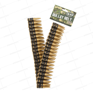 Juguete de plástico cinturón de bala falsa Ejército Soldado Rifle Sash Deluxe cinturón de bala accesorio de <span class=keywords><strong>disfraz</strong></span> - Product Image 6