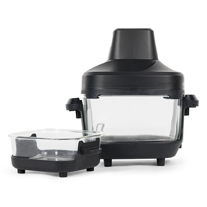 4.5L 1500w friggitrice ad aria Crispi cuocere lavastoviglie sicuro per la casa apparecchio portatile da cucina digitale elettrico vetro aria avannotto per il commercio all'ingrosso - Product Image 2