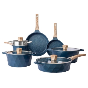 Oferta Especial: Juego de Utensilios de Cocina de 21 Piezas en Blanco <span class=keywords><strong>y</strong></span> Negro, Personalizado, para Cocina de Gas e Inducción, de Aluminio Antiadherente - Product Image 1