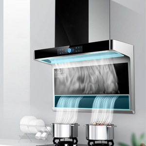 Capot électrique à Double moteur intégré avec écran tactile, 40 pouces, en acier inoxydable, batterie de <span class=keywords><strong>cuisine</strong></span> SS cheminée MAXKY, moteur en cuivre, 200 - Product Image 5