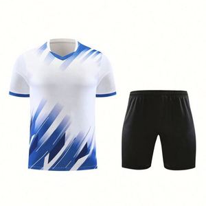 Uniforme de Fútbol Unisex de Alta Calidad, Talla Grande, Secado Rápido, Transpirable, Diseño Personalizado, Impresión por Transferencia de Calor, 100% Poliéster - Product Image 3