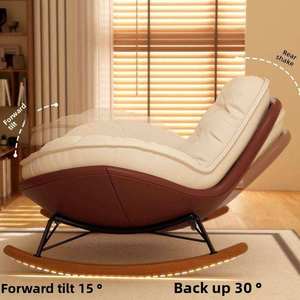Sillón Reclinable Moderno con Estructura Metálica, Silla Penguin, Sofá Relajante para Sala de Estar, Dormitorio, Muebles para el Hogar - Product Image 2
