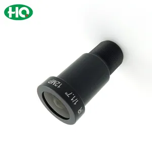 HQ 1/1.7" 8mm 12MP Top quality F1.8 Image Circle M12 Wide Angle Surveillance Lens CCTV IR Board Lens