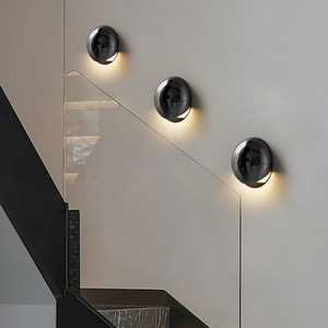 Italian Luxury Minimalist LED Wall <b>Lamp</b> Acrylic Lampshade High-End Simple Bauhaus Style Night Light Iron PC Body for Bedroom - Product Image 5