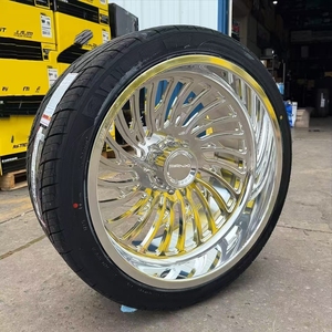 Rines FANXI de Aleación de Aluminio Forjado y Fresado en Negro Brillante de 6 Birlos, 22x12, Desplazamiento de -44 mm, 22x14, 24x12, 24x14, 24x16, 26x14 para Ford F250 - Product Image 2