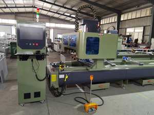 Centre <span class=keywords><strong>d</strong></span>'usinage CNC automatique 4 axes pour le perçage, le taraudage et le fraisage de profilés en aluminium pour fenêtres, portes et murs rideaux - Product Image 6