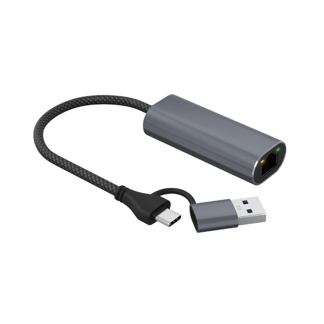 Type C  Single Interface Converte Gigabit Ethernet Adapter with Type C Interface Aluminum Alloy Network Card in Stock