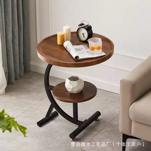 Table basse moderne de style Ins, table d'appoint mobile <span class=keywords><strong>à</strong></span> <span class=keywords><strong>roulettes</strong></span>, table de chevet pour hôtel, maison d'hôtes, étagère de rangement, meubles de maison - Product Image 4