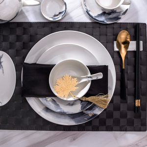 ShengJing – vaisselle ronde en céramique, blanche et brillante, 14 pouces, <span class=keywords><strong>grande</strong></span> <span class=keywords><strong>assiette</strong></span> profonde pour Restaurant, hôtel - Product Image 2