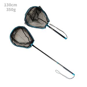 HOWELL 130cm Épuisette télescopique en <span class=keywords><strong>carbone</strong></span> pliable en plastique moulé Nylon maille poisson filet à main 16*7mm PVC enduit pour <span class=keywords><strong>carpe</strong></span> Europe - Product Image 1