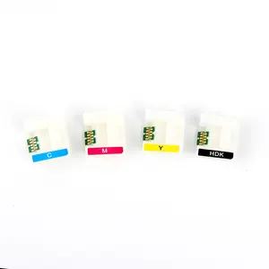 Black Cyan Magenta Yellow Cartridge Auto Rese Sublimation Resetter Chip For Epson Surecolor F6200 Printer