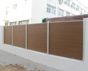 WPC高品质围栏易于组装的WPC门和围栏花园WPC面板户外围栏
