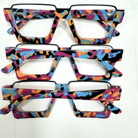 Déstockage Prix bas Haute qualité Cadres optiques en acétate épais Cadres de lunettes en acétate surdimensionnés Vente de liquidation pour unisexe