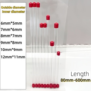 Tube d'emballage pour PC d'usine, tube en plastique transparent avec couvercle rouge en PVC, tube d'installation d'essai transparent, emballage de produit - Product Image 3