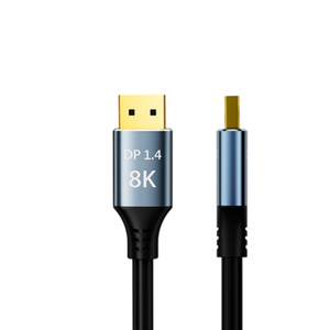 สายเคเบิล DP 1.4 8K ชายต่อชาย 32.4Gbps สาย DisplayPort แบบถัก 8K@60Hz 4K@144Hz 2K@240Hz HDR HDCP2.2 สำหรับจอภาพ โปรเจคเตอร์ ทีวี พีซี - Product Image 1