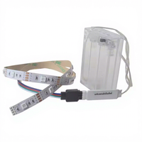 Kotak baterai LED Strip lampu 5V 2835 60 putih hangat biru latar belakang bergerak lampu darurat Strip Bare Board bahan plastik