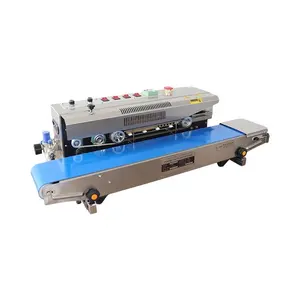 Model FRQM-980 Heat Plastic Bag Stand Band Sealer Continous Sealing Machine with Gas Filling Flushing