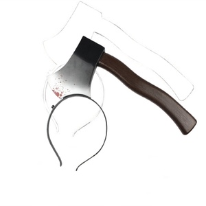 Accesorios de Disfraces de Zombi para Fiesta de Halloween, Hacha de Juguete Hecha a Mano con Diseño de Cabeza de Asesino, Impresión en 3 Colores - Product Image 6