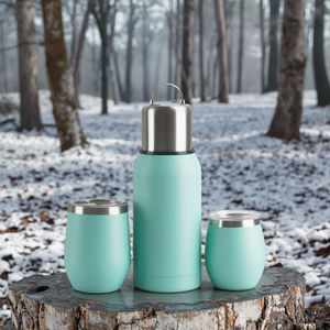 Juego de té de yerba mate de acero inoxidable de diseño clásico de 8oz y 12oz, botella termo de 25oz con Bombilla Straw Mate, tazas para uso en agua - Product Image 3