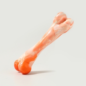 Excelente Material de TPR sostenible para mascotas, dos colores, sólidos, huesos grandes, juguetes interactivos para masticar y dentición para perros - Product Image 3