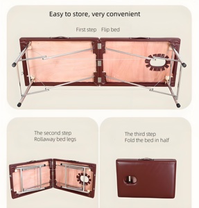 Cama <span class=keywords><strong>de</strong></span> Masaje <span class=keywords><strong>de</strong></span> <span class=keywords><strong>Fisioterapia</strong></span> Portátil y Plegable <span class=keywords><strong>de</strong></span> PU, Camilla <span class=keywords><strong>de</strong></span> Masaje Plegable Original para Salón <span class=keywords><strong>de</strong></span> Belleza con Orificio Especial - Product Image 5