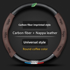 Éxito de Ventas en China para Modelos <span class=keywords><strong>Toyota</strong></span>, Estilo Fibra de Carbono + Piel Napa, Universal para Cuatro Estaciones en Negro - Product Image 4