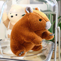 Sac à dos en peluche Capybara très populaire, jouet en peluche cochon d'eau mignon et gras, animal en peluche Capybara