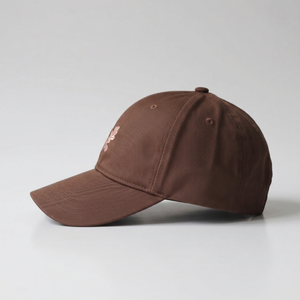 หมวกเบสบอลปักโลโก้ 6 แผงสีน้ำตาลแบบ OEM สั่งทำพิเศษ หมวกทรง Dad Hat ผ้าฝ้ายไม่เสริมโครง - Product Image 4