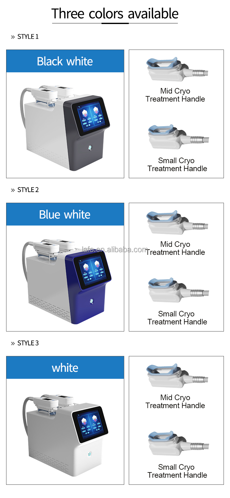 Newest portable 2 cryo handles 360 cryolipolysis machine for body slimming double chin removal