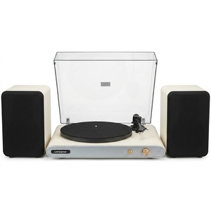 UDREAMER Élégant <span class=keywords><strong>Convertisseur</strong></span> Audio RCA Blanc Rétro Professionnel Personnalisé sans Fil 3 Vitesses en Aluminium Crème pour Lest de Bras de Platine - Product Image 1