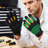 Gants de travail en cuir microfibre, résistants aux chocs, antidérapants, compatibles avec les écrans tactiles, pour le secteur pétrolier et la construction, OEM/ODM