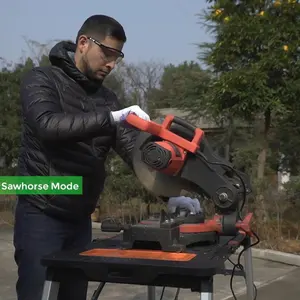 Bàn cưa đa năng 7 trong 1, có thể di chuyển, gấp gọn, làm bằng gỗ, dùng làm bàn làm việc trong nhà để xe, bàn thợ mộc - Product Image 5