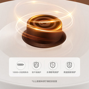 Hervidor Eléctrico Midea de 2.0L de Gran Capacidad con Apagado Automático, Protección Contra Ebullición en Seco y Base Giratoria de 360 Grados - Product Image 4