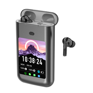 SE-TWO Banque d'alimentation <span class=keywords><strong>2</strong></span>-en-1 et écouteurs avec lampe torche LED, stéréo Hi-Fi, contrôle tactile pour 5.4 ENC/<span class=keywords><strong>ANC</strong></span>, étanche IPX4 - Product Image 2