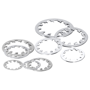 Rondelle dentelée en acier inoxydable M3 M4 M5 M6 M8 DIN 6797 finition naturelle pour fixation par boulons et écrous, usage général industrie lourde - Product Image 1