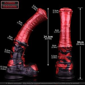 NNSX Dildo Grande en Forma de Caballo/Lobo, Dildo Anal con Nudo de Perro, Estimulador de Punto G, Masturbador de Silicona, Tapón Anal, Masajeador, Dilatador Anal, Juguete Sexual para <span class=keywords><strong>Mujeres</strong></span> y Hombres - Product Image 5