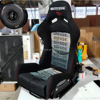 Support latéral universel en acier inoxydable chromé pour sièges baquets sport en fibre de carbone Bride Recaro OMP