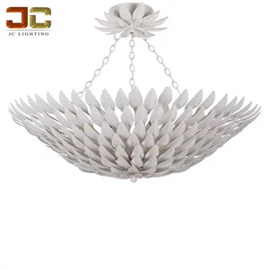 Светильник JC, американский современный декоративный потолочный светильник, серебряная чугунная люстра в виде ложки, дизайн под заказ, подвесная Корзина для спальни