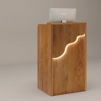 Comptoir de réception, petite caisse enregistreuse, comptoir minimaliste moderne pour boutique, simple avec éclairage, armoire de caisse enregistreuse, petite table de bar