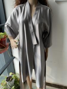 Abito lungo da <span class=keywords><strong>uomo</strong></span> in seta di lusso 100% <span class=keywords><strong>pigiama</strong></span> da notte in seta - Product Image 3