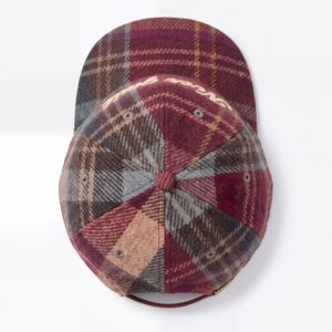 Casquette de baseball ajustable à 6 panneaux en laine tweed avec logo personnalisé T&L et broderie plate - Product Image 6