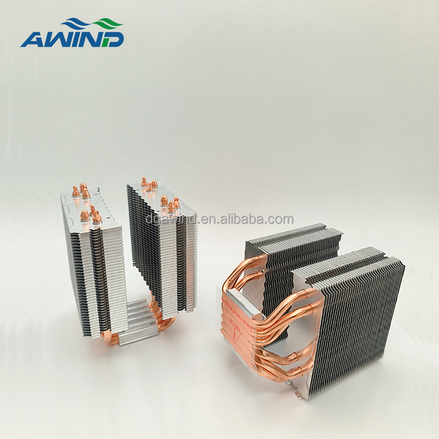 120mm Dual Tower 6 Tube 8 Heat Pipe Lighted Cpu air Coolers Fan Water Cooling Black Heat Sink Radiator for Socket Lga 1151 1150