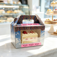 Scatola per Torte Personalizzata in Cartone Ecologico per Alimenti con Finestra e Laminazione Opaca per Confezionamento di Dolci, Dessert e Ciambelle