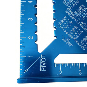 Regla Triangular de 30 cm de Aleación Metálica, Regla de Ángulo de 45 Grados para Dibujo y Medición - Product Image 5