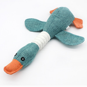 Pet Luxury and Durable Plush Material, Solid Pattern Wild Goose Shaped Bite Resistant Training <strong>Push</strong>-and-Pull Interactive <strong>Toy</strong> - Product Image 2