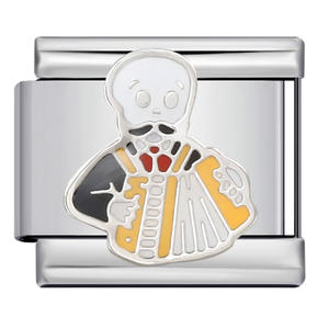 Abalorio Italiano Personalizado con Elementos de Calavera Mexicana, Compatible con Pulseras de Acero Inoxidable de 9mm, para Fabricación de Joyería DIY, Ideal para Regalo - Product Image 4