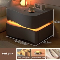 Serrure à empreintes digitales coffre-fort avec lit doux pour pain chambre moderne créatif chambre table de chevet Simple lumière LED Table de chevet